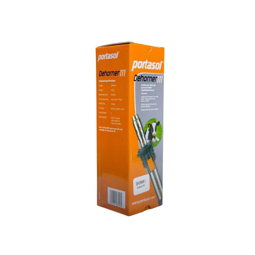 Portasol 3 Dehorner Gazlı Boynuz Yakma Aleti-Koteri 18.5 mm Uçlu