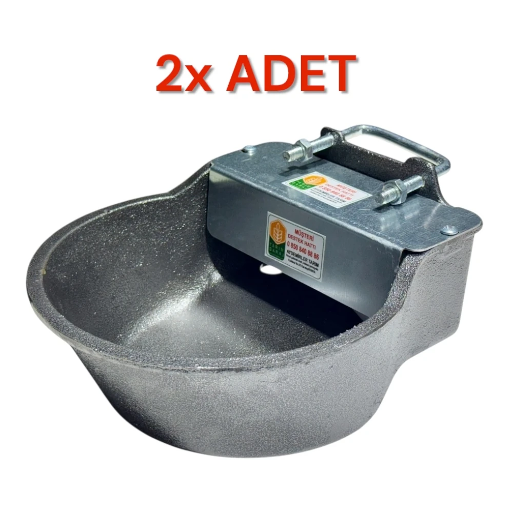 Otomatik Şamandıralı 4.5 Litre Kırılmaz Çelik Döküm Hayvan Suluğu-2 Adet