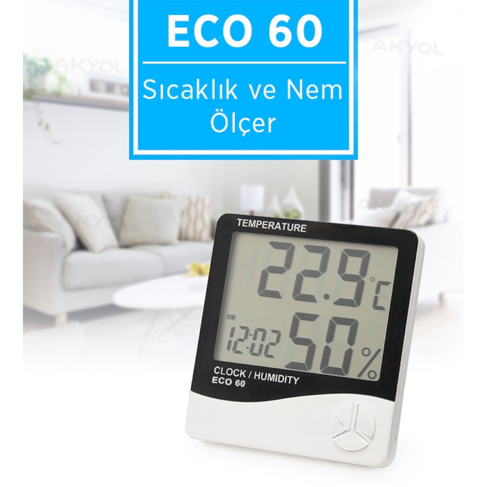 OEM ECO 60 Ekonomik Fiyatlı Sıcaklık ve Nem Ölçer