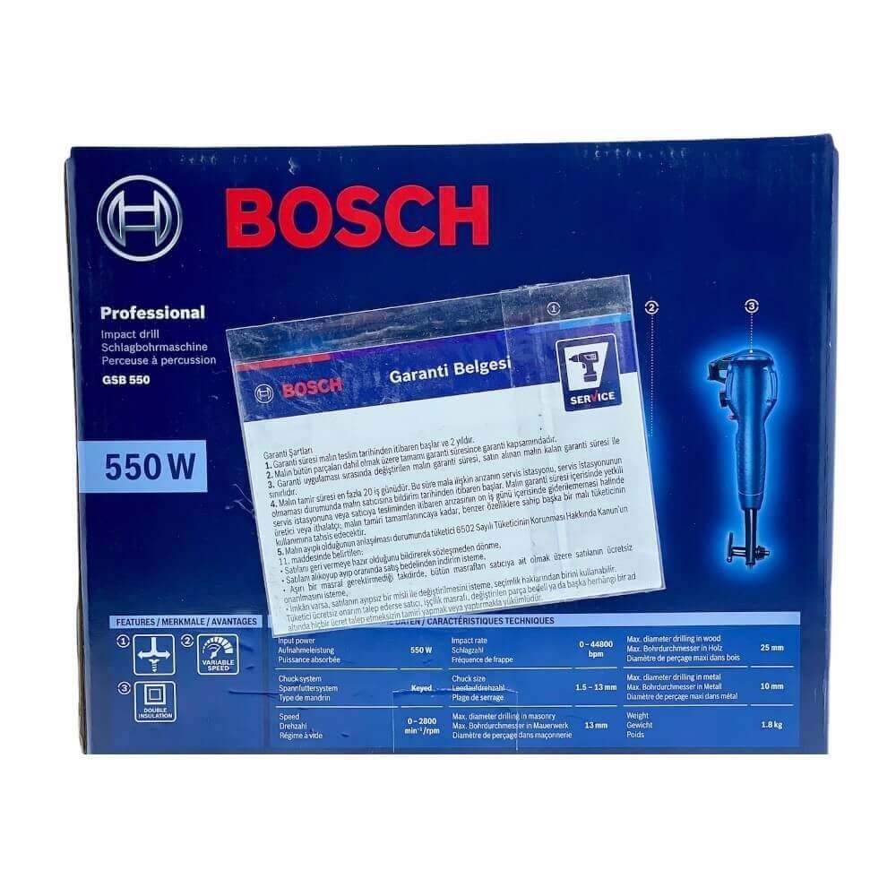 Bosch Gsb 550 Profesyonel Darbeli Matkap