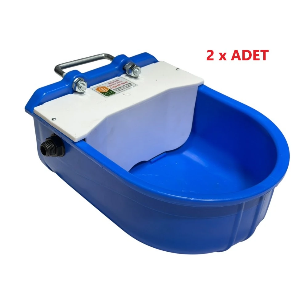 Otomatik Şamandıralı Orjinal Hammadde 5 Litre Hayvan Suluğu-2 Adet-Mavi