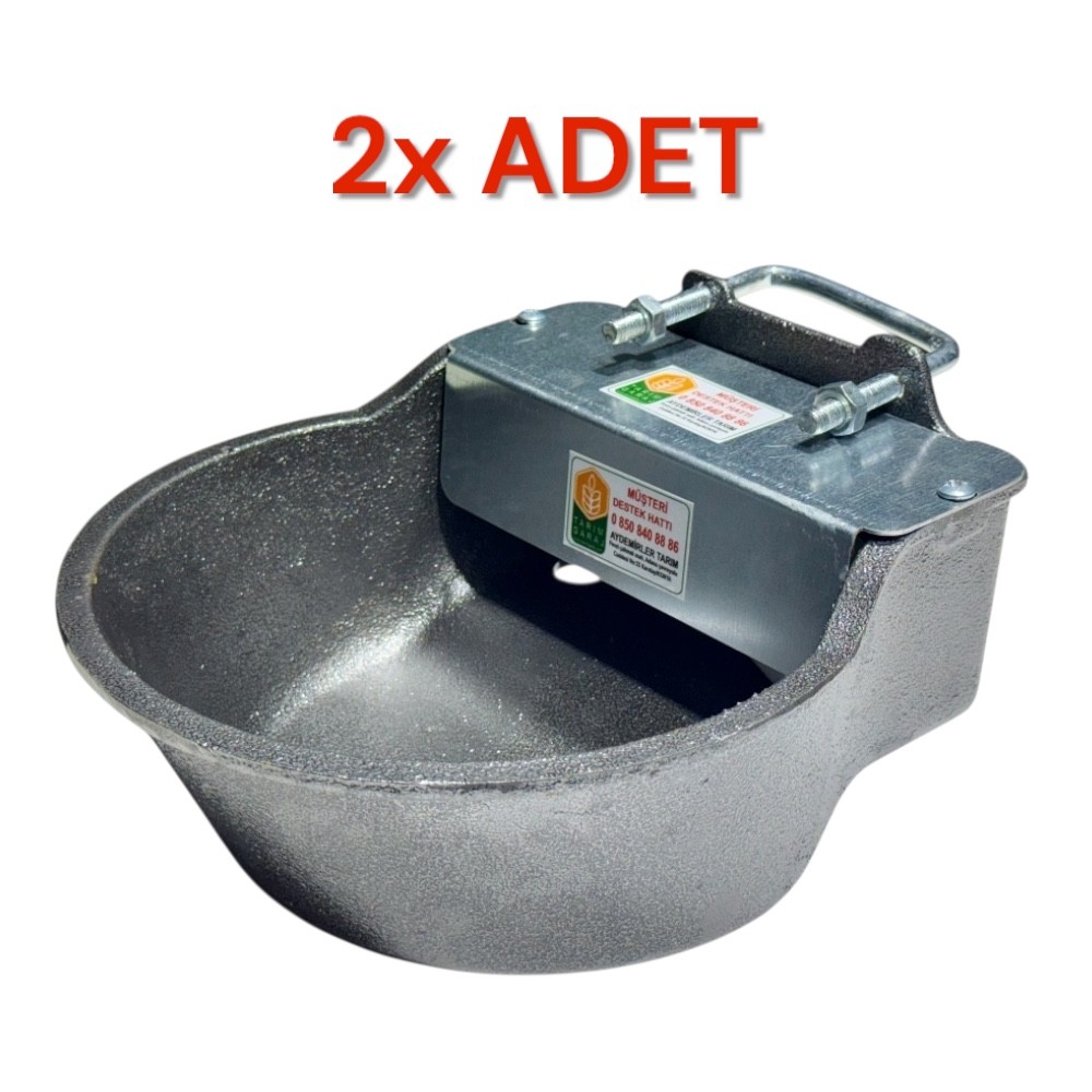 Otomatik Şamandıralı 6 Litre Kırılmaz Çelik Döküm Hayvan Suluğu-2 Adet