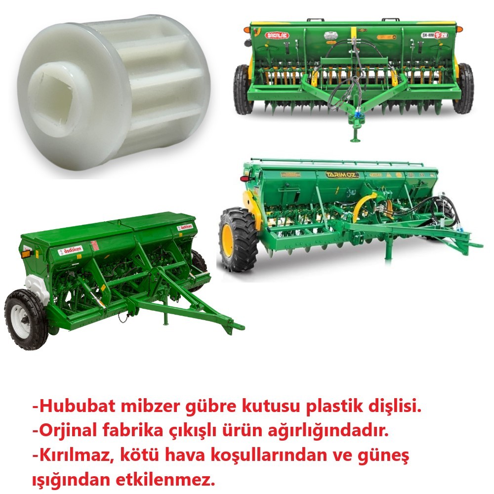 Hububat Mibzer Gübre Kutusu Plastik Dişlisi-2 Adet