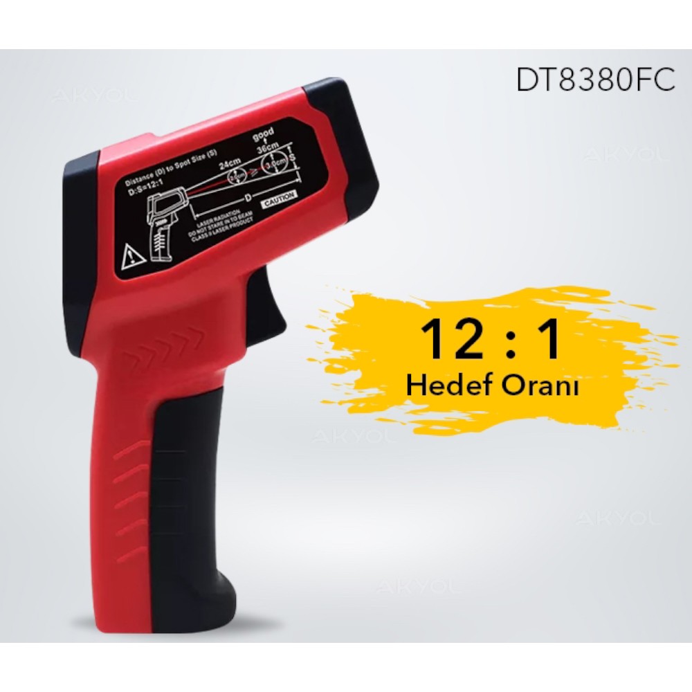 DT8380FC Kızılötesi Lazerli Termometre 380°C