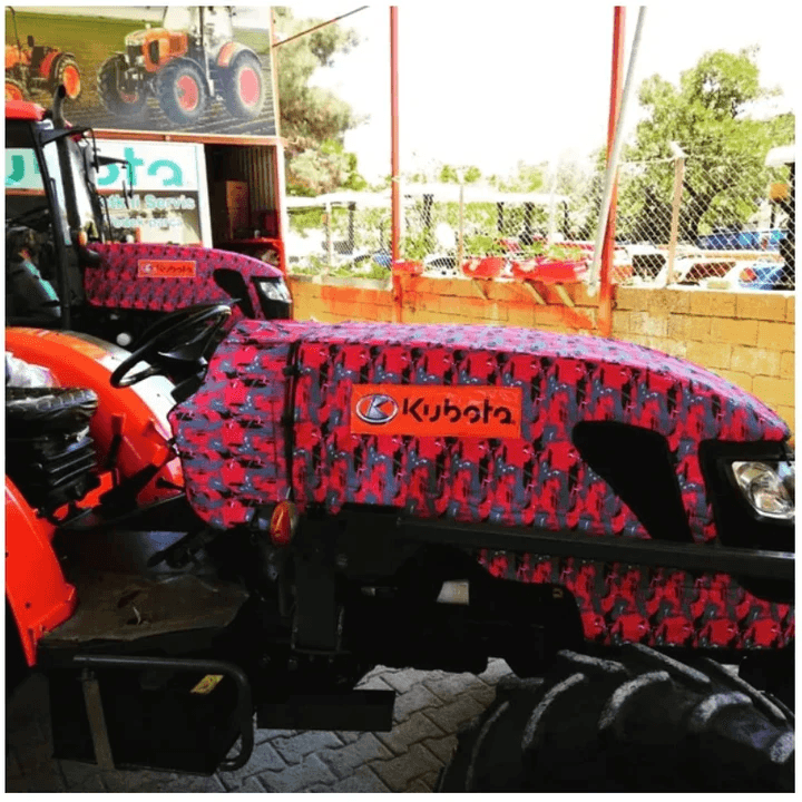 Kubota 8540 Bahçe Traktör Kaporta Branda ve Koltuk Kılıfı Seti