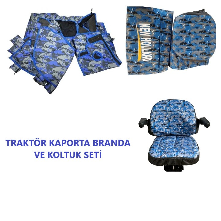 New Holland TT 50-TT 55 ve TT 65 Tarla Tipi Traktör Branda ve Koltuk Kılıfı Seti