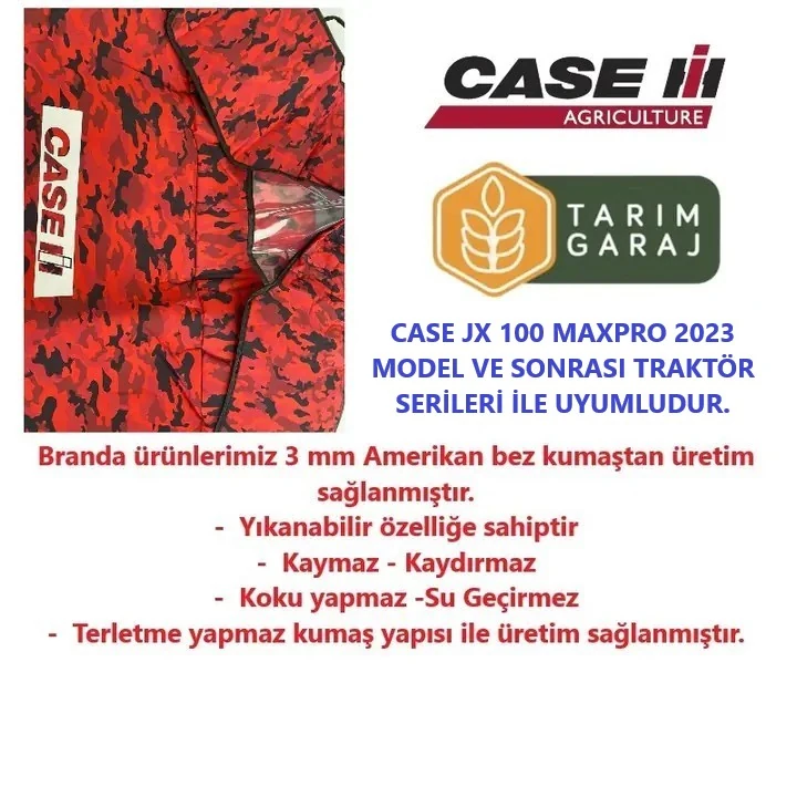 Case JX 100 Maxpro Serisi Traktör Kılıf Branda-2023 Sonrası