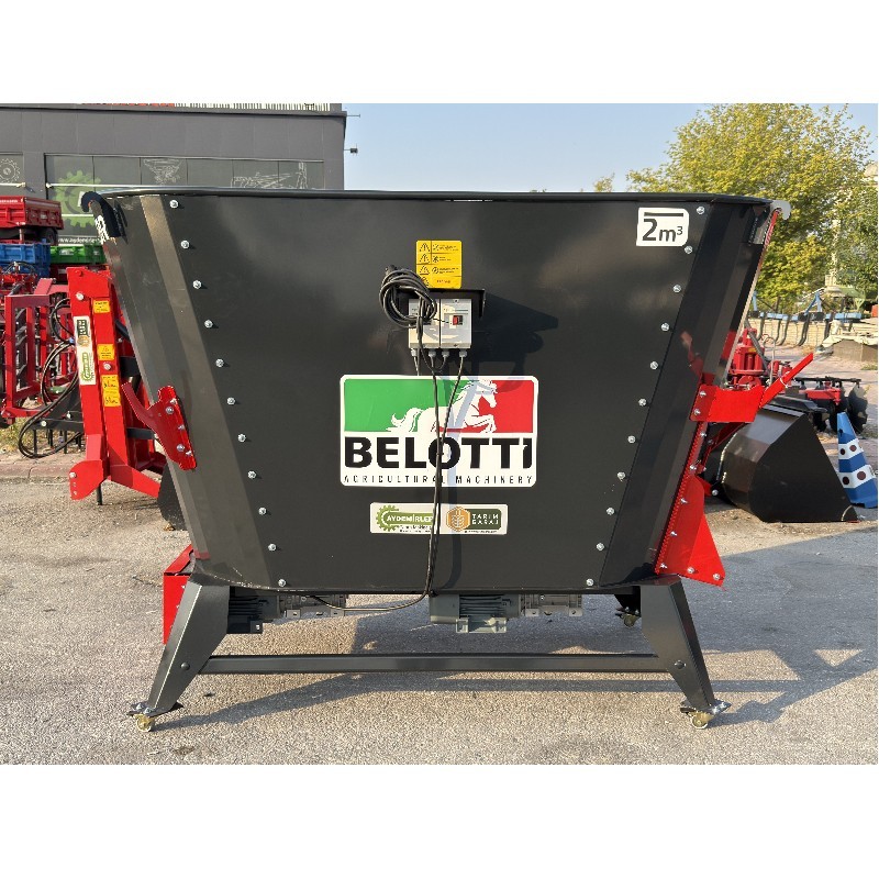 Belotti Karmator Elektrikli Yem Karma Makinesi 220 Volt-2 m³