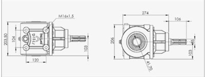 Sıra Arası Çapa Makinası ve Rotovatör Şanzımanı-CD310