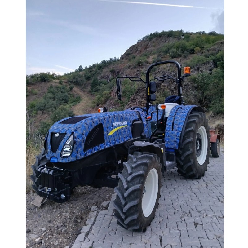 New Holland T 580 Faz 5 Traktör Kaporta Kılıfı ve Koltuk Kılıfı Seti-2024 Model