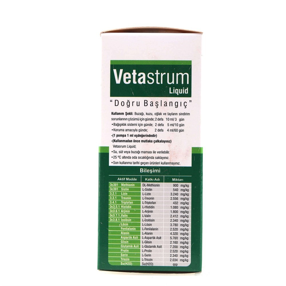 Vetasupra Vetastrum Likit Bağışıklık Sistemi Güçlendirici Yem Katkı Maddesi