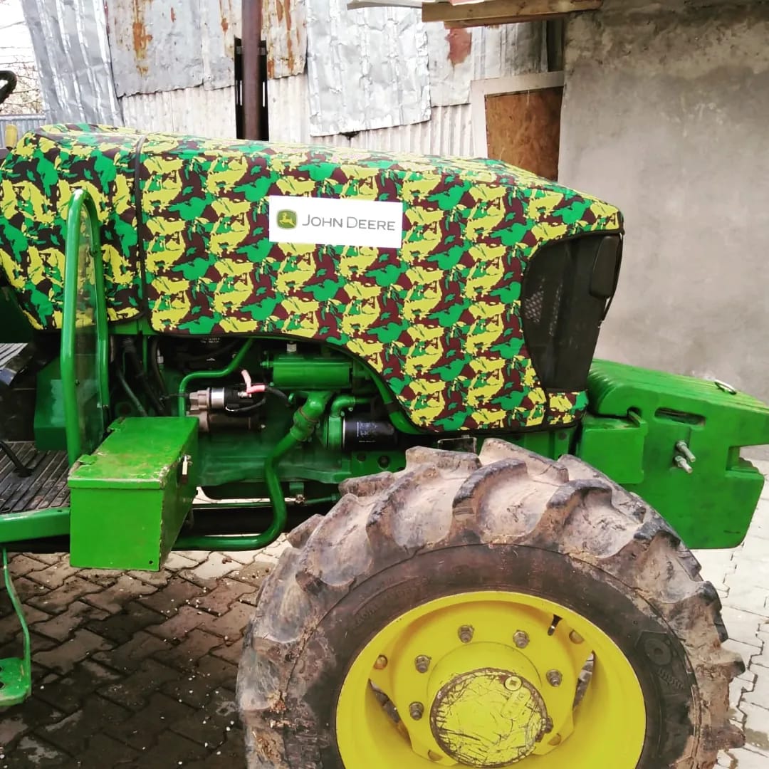 John Deere 5000 Serisi Traktör Kaporta Branda ve Koltuk Kılıfı Seti-Kabinli