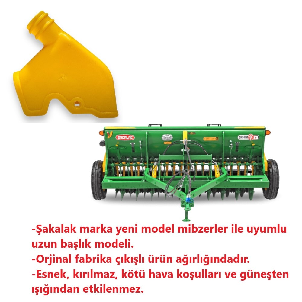 Şakalak Yeni Model Hububat Mibzer Gübre ve Tohum Uzun Kafa-6 Adet