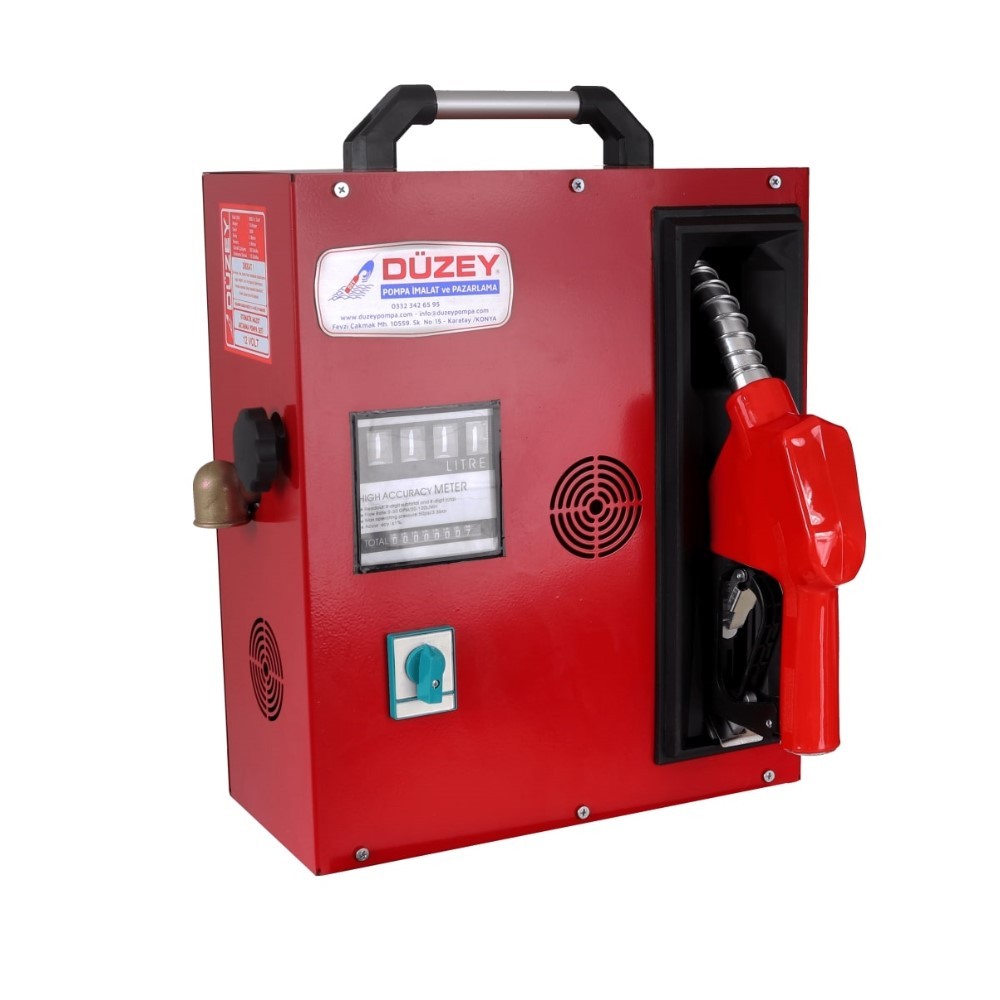 Düzey Kapalı Kabin Mazot ve Sıvı Aktarım Pompa ve Tabanca Seti-220 Volt