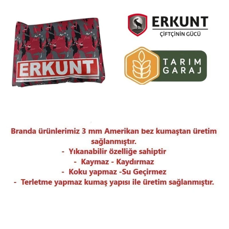 Erkunt 50 ve 55 ET Bahçe Sersi Traktör Kılıfı Branda