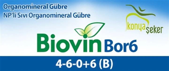 Biovin BOR6 4-6-0+6 (B)NP Sıvı Organomineral Gübre