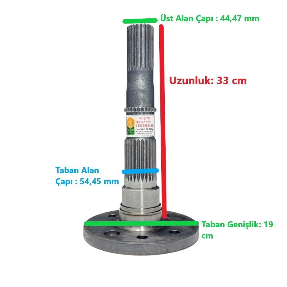 Hisarlar 300 Dik Freze Rotovatör Uzun Akis 33 cm