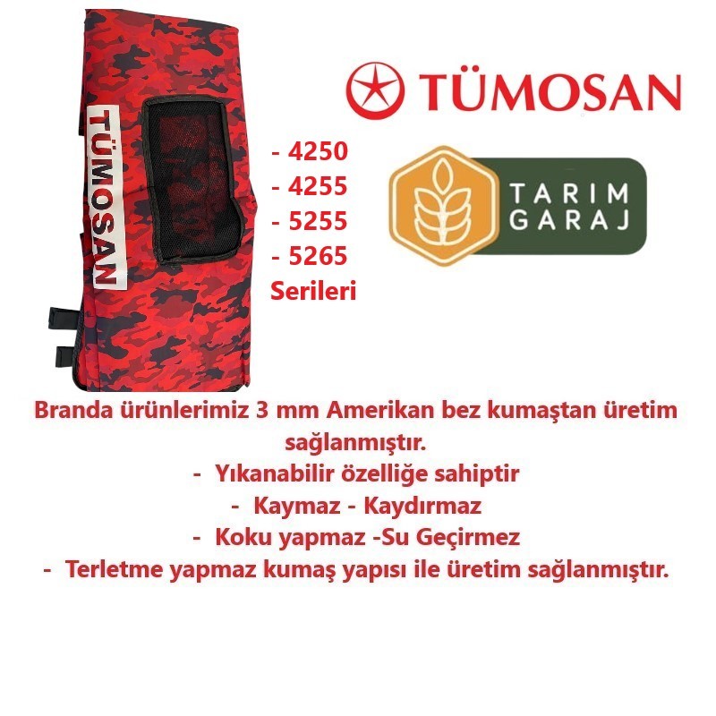 Tümosan Eski Balina Kasa Traktör Kaporta ve Koltuk Kılıfı Seti-4000/5000 Seri