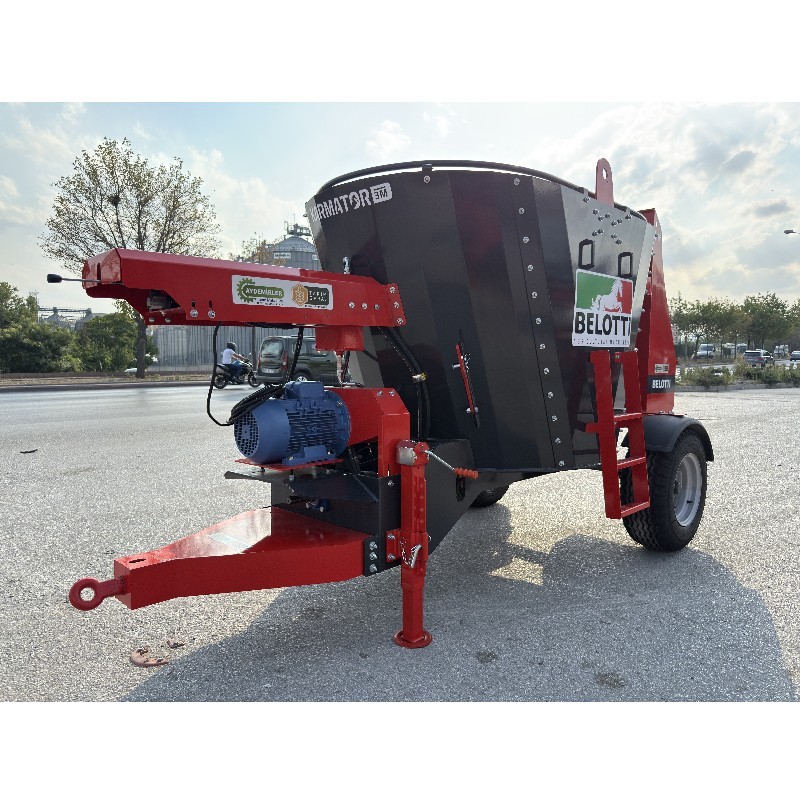 Belotti Karmator 380 Volt Elektrikli ve Şaftlı Yem Karma Makinesi-3 m³