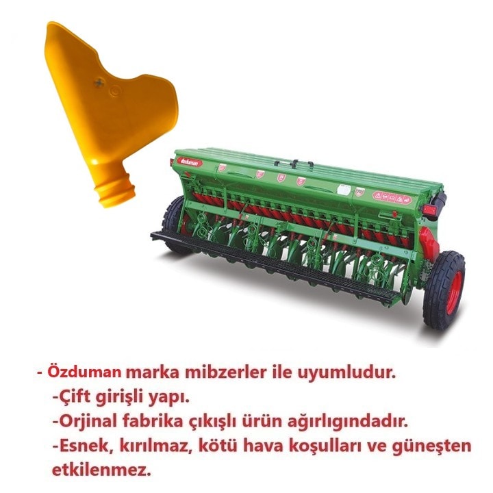 Özduman Hububat Mibzer Gübre ve Tohum Eğri Kafa Başlık-6 Adet