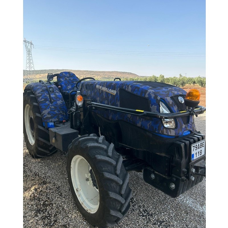 New Holland TD 4.100 F Traktör Kaporta Kılıfı ve Koltuk Kılıfı Seti