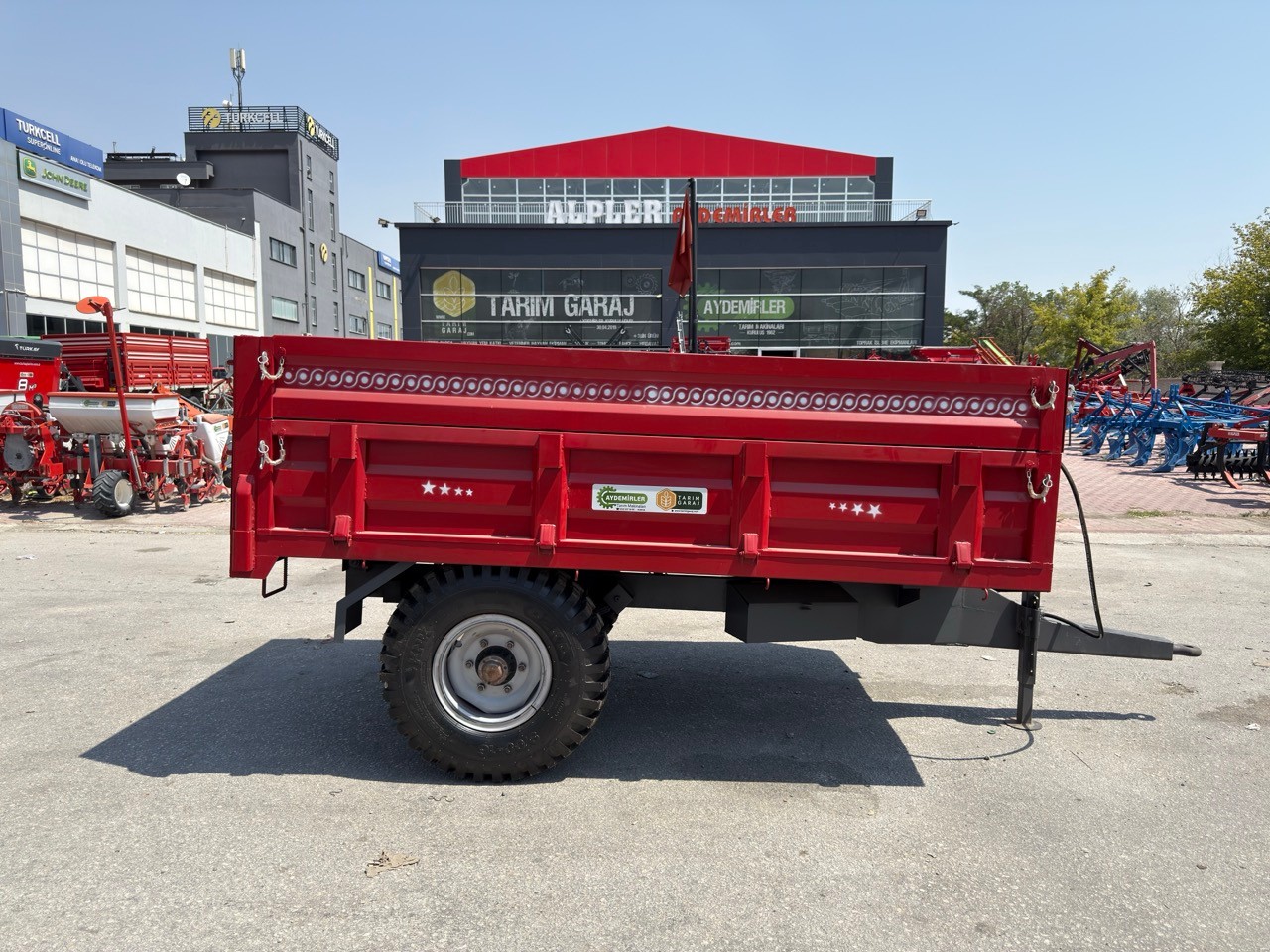 Tarım Garaj Damperli Römork 3.5 Ton Kapasiteli 2 Teker
