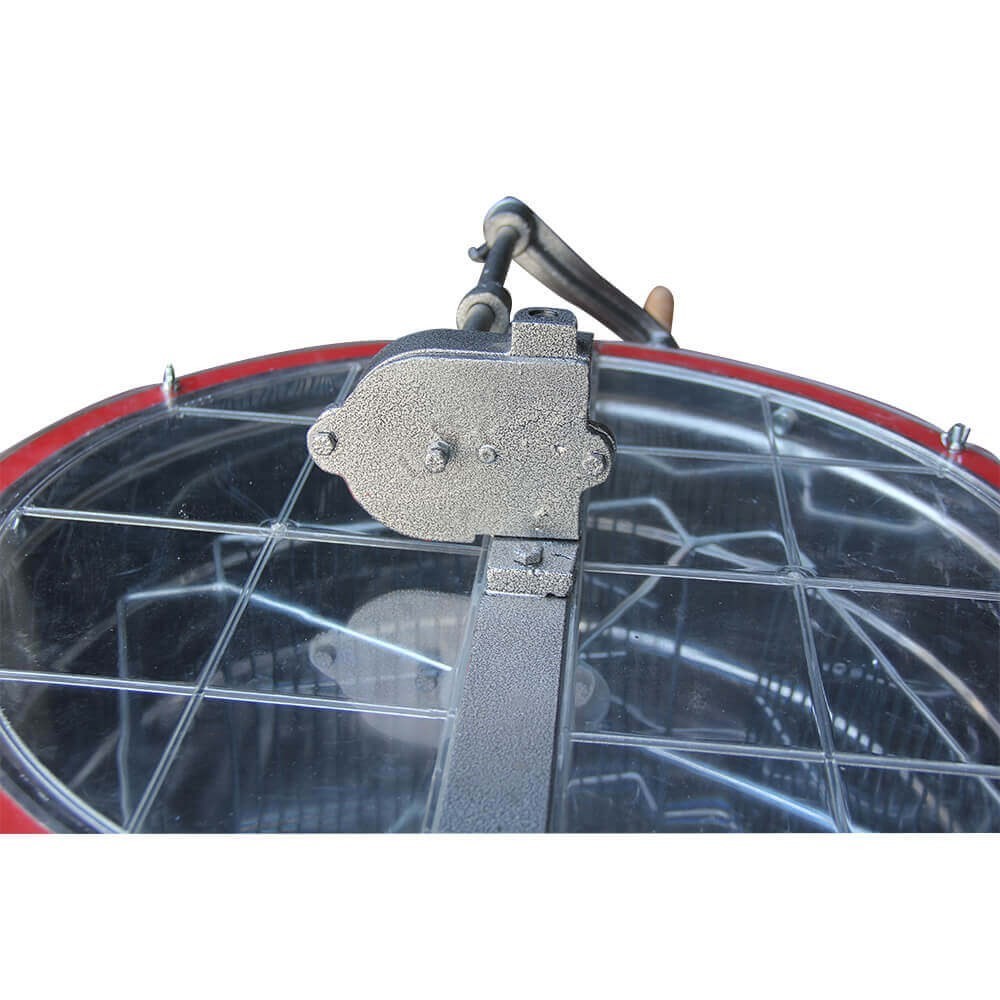 Bal Süzme Makinası Manuel 4 Çerçeveli Direkli Krom