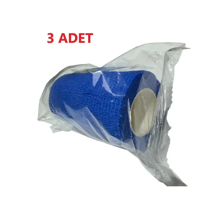 Sayberk Yapışkanlı Hayvan Ayak Bandaj-Mavi