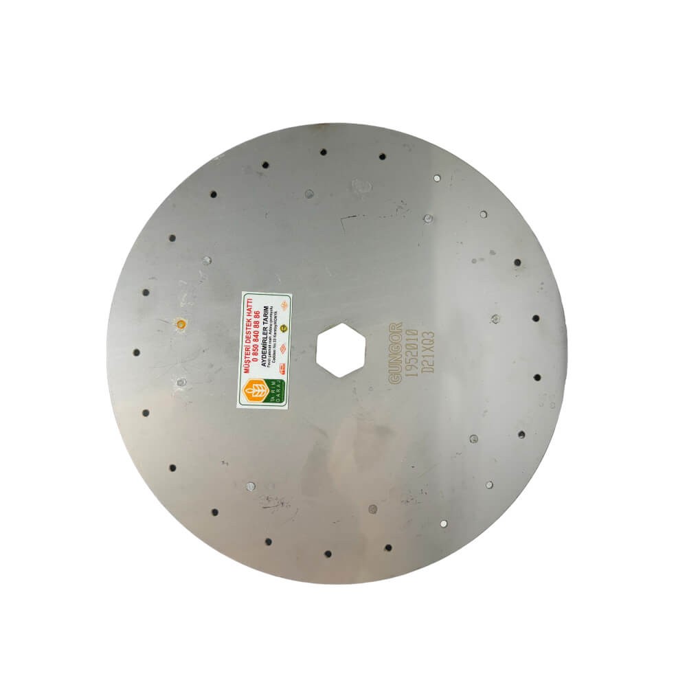 Türkay Havalı Mibzer Soya Fasulye Ekim Diski 304 Kalite-90 Delik x 3.5 mm