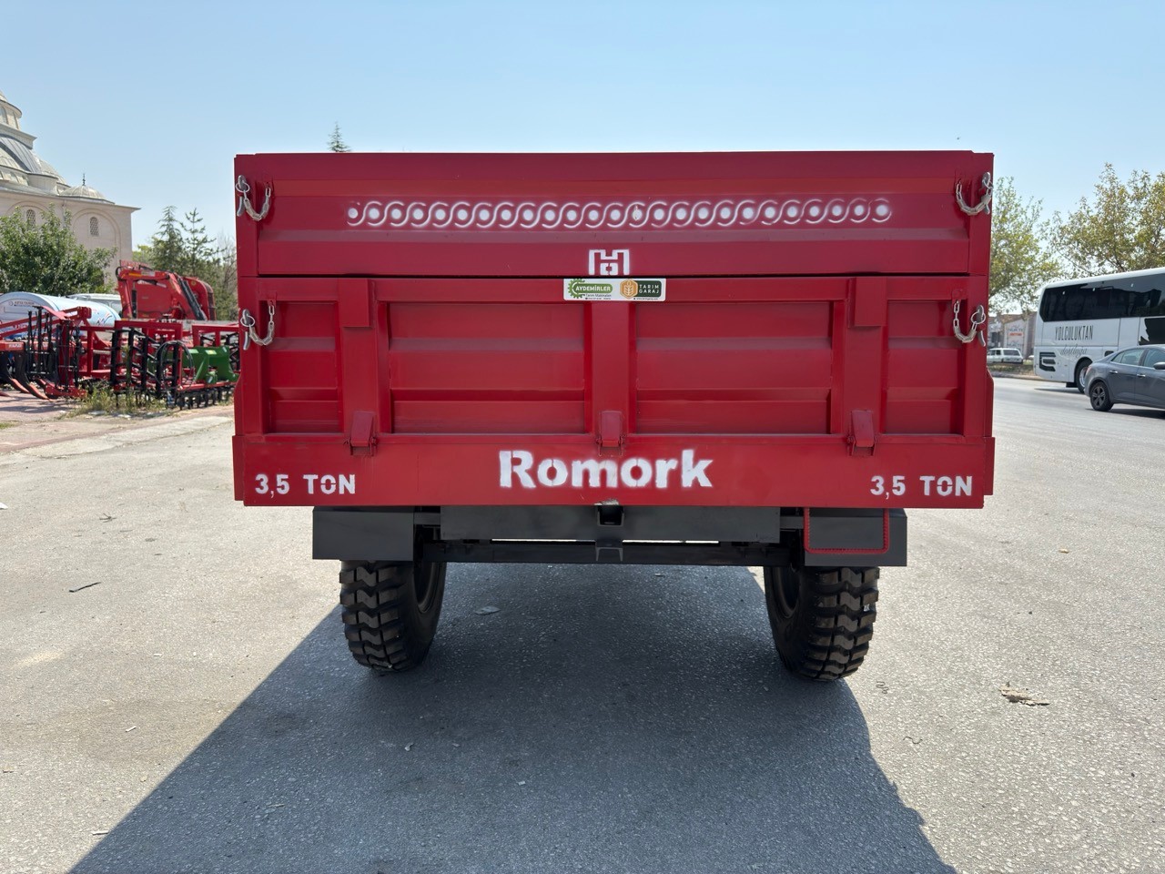 Tarım Garaj Damperli Römork 3.5 Ton Kapasiteli 2 Teker