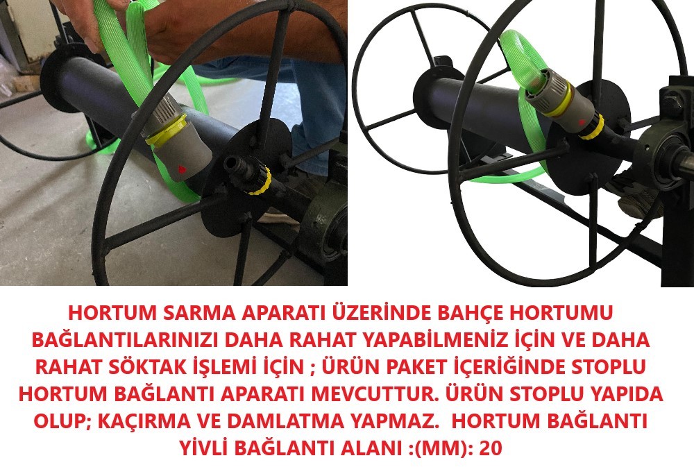 Bilyalı 1/2 Hortum Sarma Makarası 50 Metre