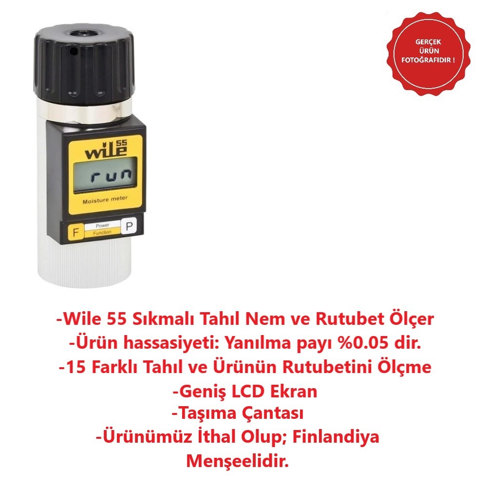 Wile 55 Sıkmalı Tahıl Nem ve Rutubet Ölçer