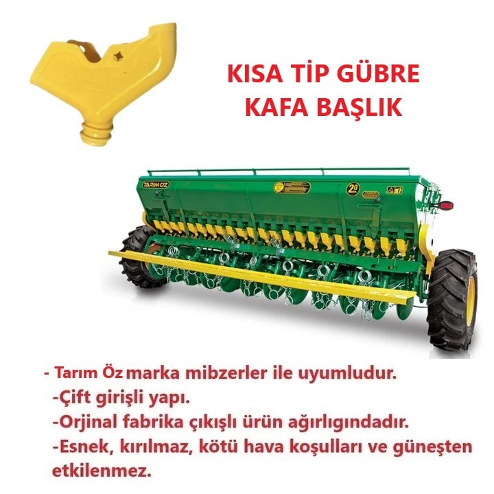 Tarım Öz Hububat Mibzer Gübre ve Tohum Kısa Kafa Başlık-6 Adet