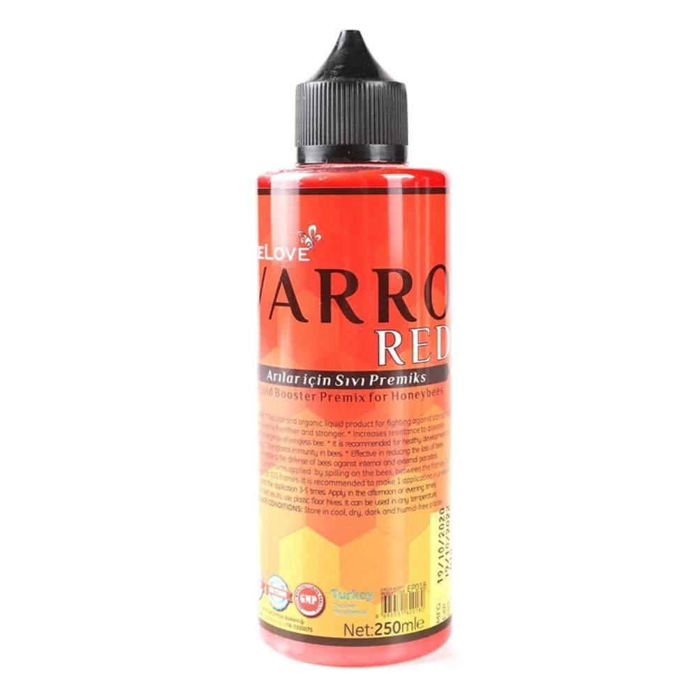 Beelove Varro Red Arı Sıvı Premiks 250 ml (Anti Varroa)-2 Adet