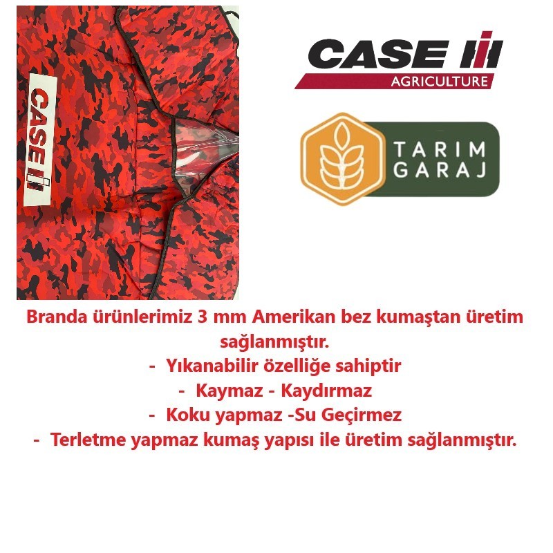 Case JX 80 C Traktör Kaporta Kılıfı Branda ve Koltuk Kılıfı Seti