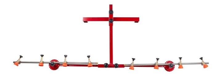4+4 Başlıklı Düz Tip Krom İlaçlama Makina Aparatı