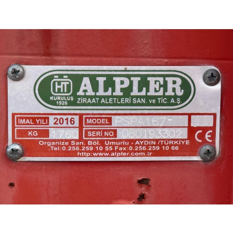 Alpler 7 li Profil Pulluk 14-16-18 No-Hidrolik İnc Ayarlı-140x140 Şase