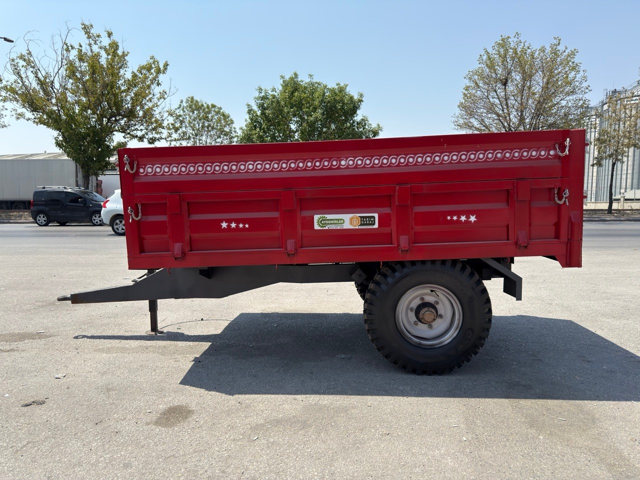 Tarım Garaj Damperli Römork 3.5 Ton Kapasiteli 2 Teker