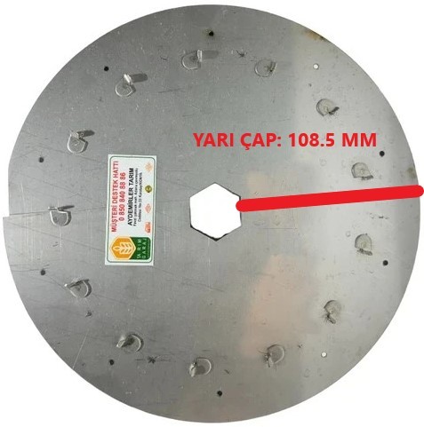 Türkay Havalı Mibzer Kavun-Karpuz Diski 304 Kalite 10x3.5