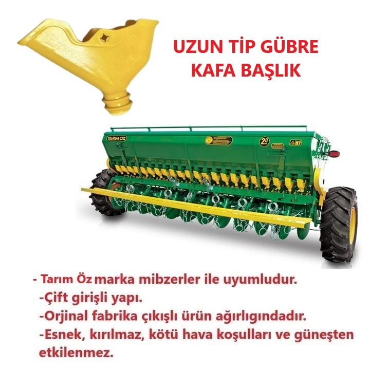 Tarım Öz Hububat Mibzer Gübre ve Tohum Uzun Kafa Başlık-6 Adet