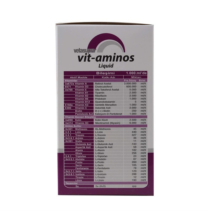 Vitaminos Vitamin-Aminoasit Takviyeli Hayvan Yem Katkı-2 Adet