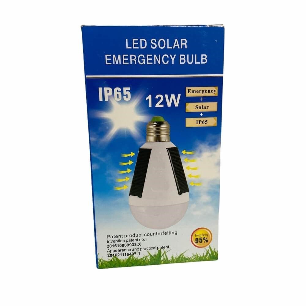 Güneş Enerjili Led Ampul-IP65 12 Watt
