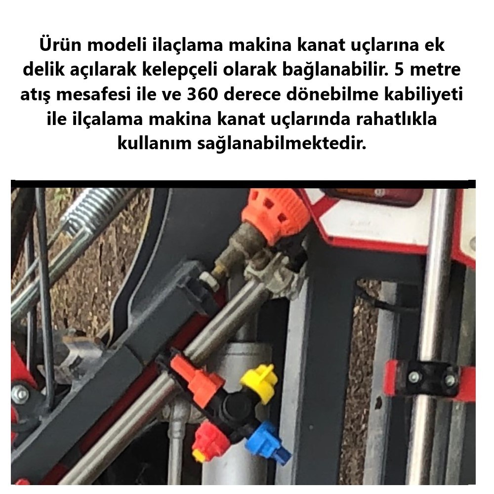 İlaçlama Makina Kelepçeli Bağ Meme-Kanat Ucu Meme-G166-2 Adet