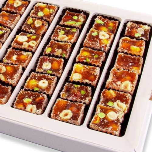 Portakallı Fındıklı Fıstıklı Lokum Büyük Paket 630g