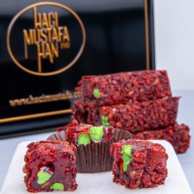 Zereşkli Narlı Antep Fıstıklı Lokum Büyük Paket 630g