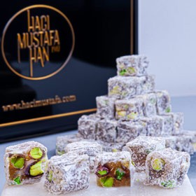 Çifte Kavrulmuş Antep Fıstıklı Lokum Küçük Paket 400g