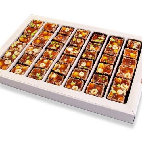 Portakallı Fındıklı Fıstıklı Lokum Büyük Paket 630g