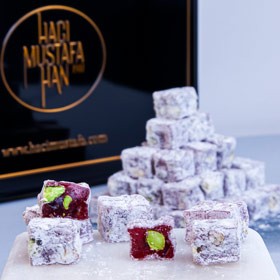Çifte Kavrulmuş Narlı Antep Fıstıklı Lokum Küçük Paket 400g