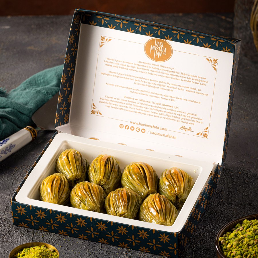 Fıstıklı Midye Baklava 500g