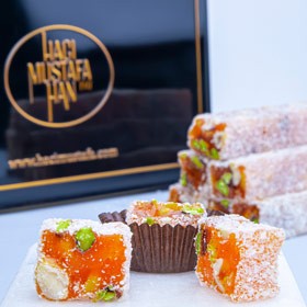 Portakallı Fındıklı Fıstıklı Lokum Küçük Paket 300g